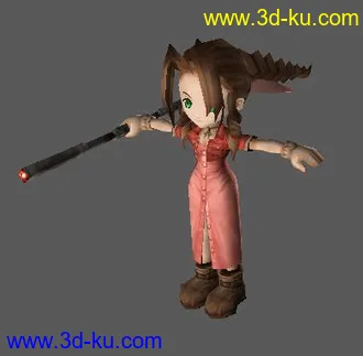3D打印模型ff&dq富豪街 可爱Q版人物（绑定骨骼）的图片