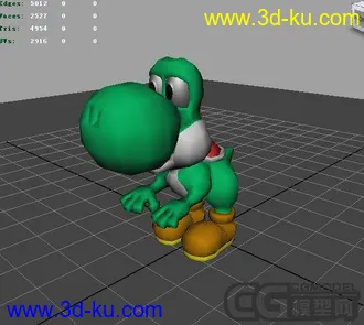 3D打印模型maya耀西的图片