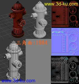3D打印模型上传一个次世代 消防栓的图片