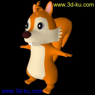 3D打印模型松鼠绑定的图片