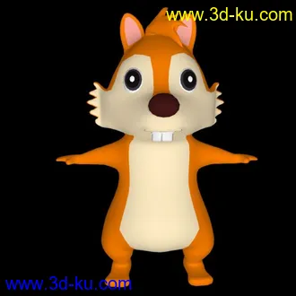 3D打印模型松鼠绑定的图片
