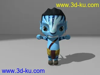 3D打印模型Q版人物第二弹<阿凡达>有材质有贴图的图片