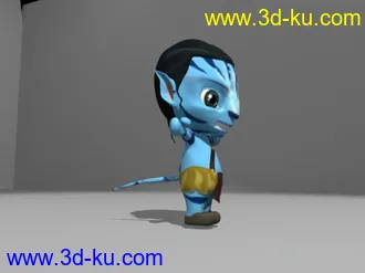3D打印模型Q版人物第二弹<阿凡达>有材质有贴图的图片
