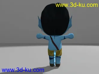 3D打印模型Q版人物第二弹<阿凡达>有材质有贴图的图片