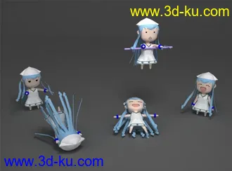 3D打印模型迷你乌贼娘的图片