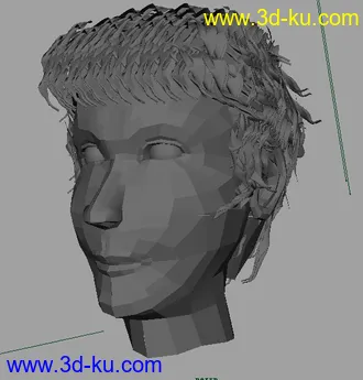 3D打印模型人头 《请大家指教》谢谢的图片