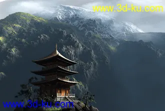 3D打印模型山前古塔---绝精！的图片