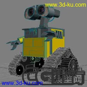 3D打印模型瓦力  wall-E 3ds file的图片
