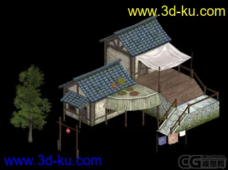 3D打印模型自己做的一个小场景，请指教的图片