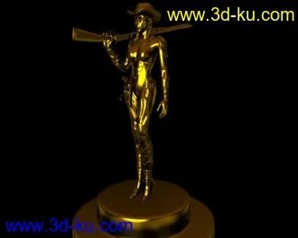 3D打印模型黄金人模的图片