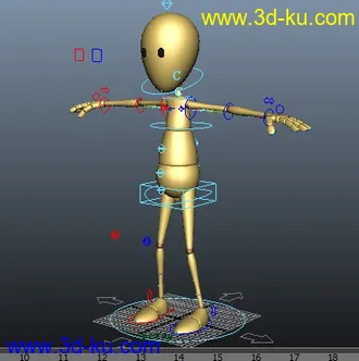 3D打印模型动画练习用  骨骼+绑定的图片