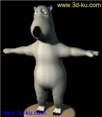 倒霉熊MAYA模型【带贴图】的图片