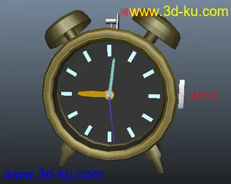 3D打印模型闹钟 带铃的图片