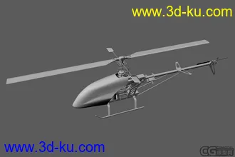 3D打印模型亚拓450电动遥控直升飞机的图片