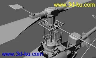 3D打印模型亚拓450电动遥控直升飞机的图片