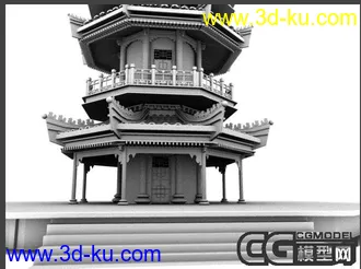 3D打印模型精细古塔一个，（已传文件）的图片