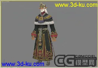 3D打印模型国王，低模的图片