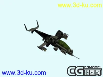 3D打印模型一科幻直升机的图片