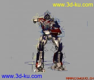 3D打印模型绑定擎天柱，带动画~~~~的图片