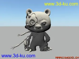 3D打印模型卡通熊的图片