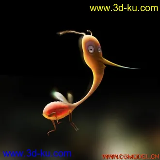 3D打印模型卡通蚊子的图片