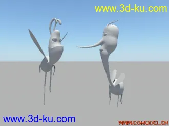 3D打印模型卡通蚊子的图片
