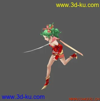 3D打印模型纷争 012 最终幻想 人物合集（带骨骼 动画3000-4000帧)）的图片