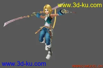 3D打印模型纷争 012 最终幻想 人物合集（带骨骼 动画3000-4000帧)）的图片