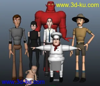 3D打印模型NorMan变装精品合集（绑定+材质）的图片