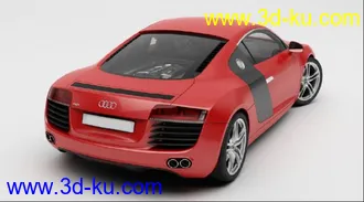 3D打印模型奥迪R8  高模+贴图的图片