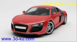 3D打印模型奥迪R8  高模+贴图的图片