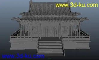 3D打印模型高模寺庙的图片