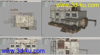 专业游戏模型 小建筑一座 U3D Demo的图片