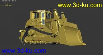 3D打印模型D9型军用无人装甲推土机的图片