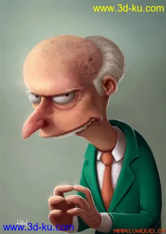 3D打印模型老头的图片