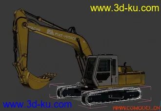 3D打印模型挖掘机的图片