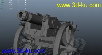 3D打印模型大炮的图片