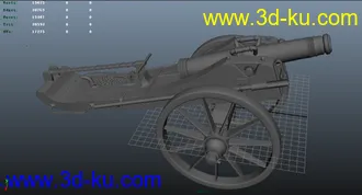 3D打印模型大炮的图片