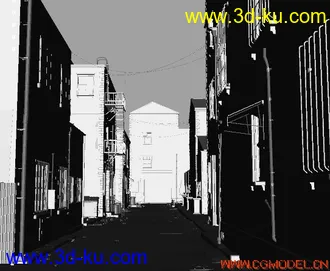 3D打印模型欧式街道的图片