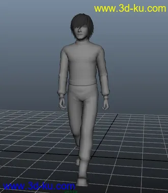 3D打印模型一段写实走路动画送给动画师朋友们！的图片