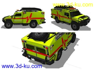 3D打印模型新年礼物 变形金刚-救护车原始设计文档[详细内部结构]的图片