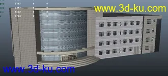 3D打印模型某大学的部分建筑的图片