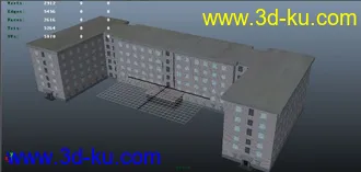 3D打印模型某大学的部分建筑的图片