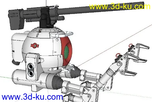 新年礼物 高达铁球详细构造版3D文件模型的图片1