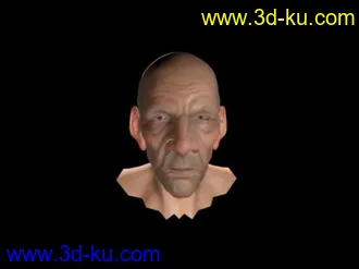 3D打印模型精模老人头的图片