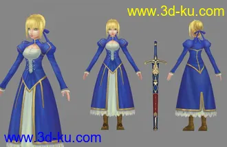 3D打印模型saber的图片