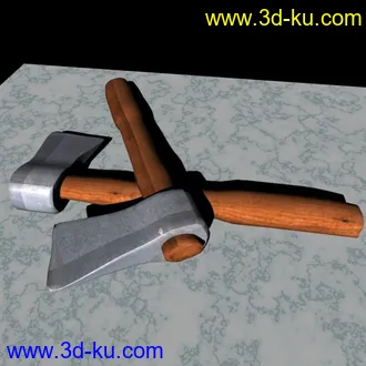 maya 斧头 模型的图片