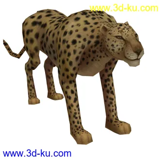 3D打印模型豹子的图片