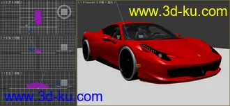 3D打印模型Ferrari 458 Italia的图片