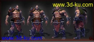 3D打印模型长发男和野人的图片